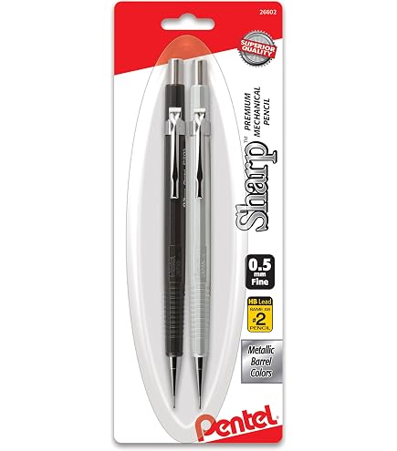 Amazon.com : Pentel P205 Sharp Mech Pencil 0.5mm Met.Silvr